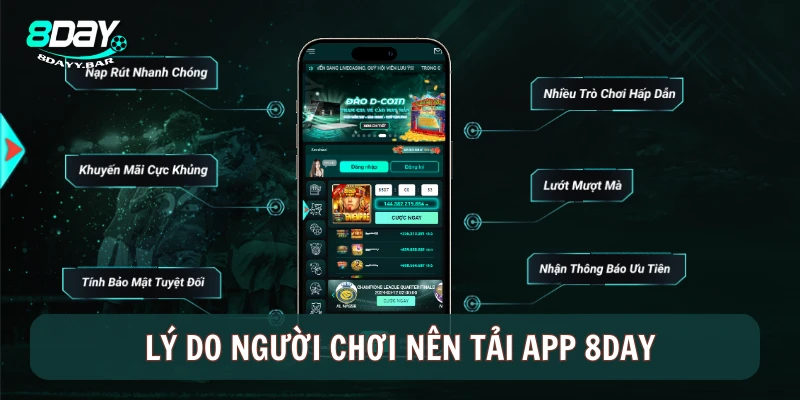 Lý do người chơi nên tải app 8day